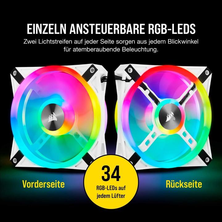 Produktbild Corsair iCUE QL120 RGB (120 mm, 3 x)
