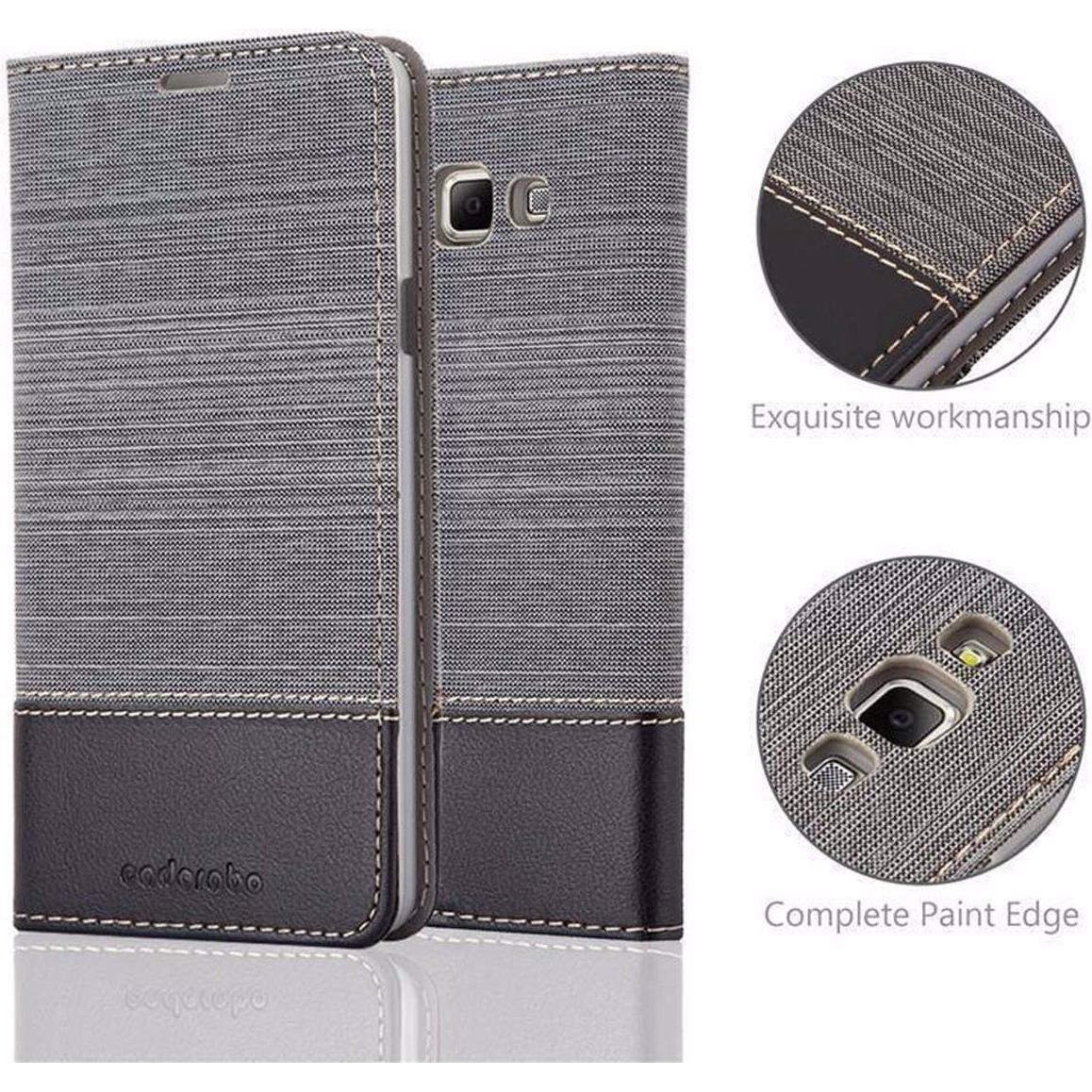 Thumbnail - Cadorabo Book Jeans Optik Cover (Samsung Galaxy A7), Smartphone Hülle, Grau