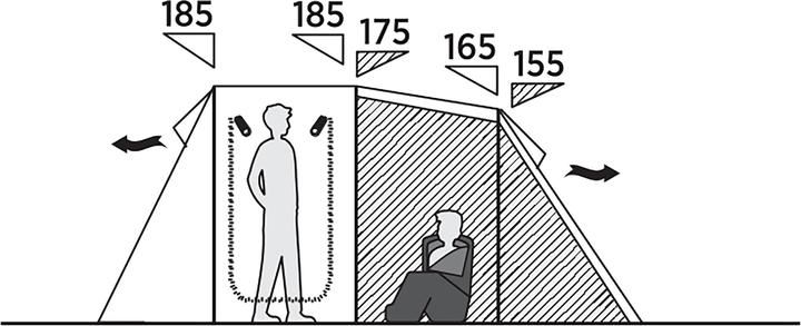 Produktbild Easy Camp Tunnelzelt Hamra 4 (grau, Modell 2025) (Tunnelzelt, 12 kg, 4 Personen)