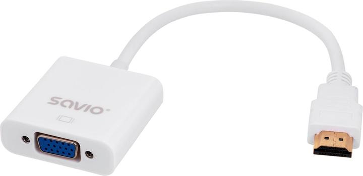 Savio CL-27 Video Cable Adapter VGA (D-Sub) HDMI Type A (Standard) (VGA, HDMI, 20 cm)