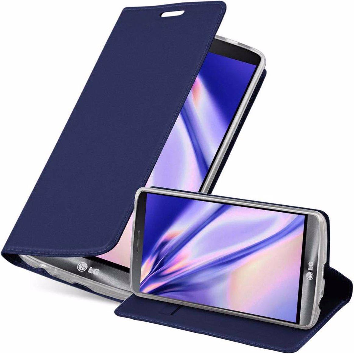 Cadorabo Book Classy Style Cover (LG G3), Smartphone Hülle, Blau