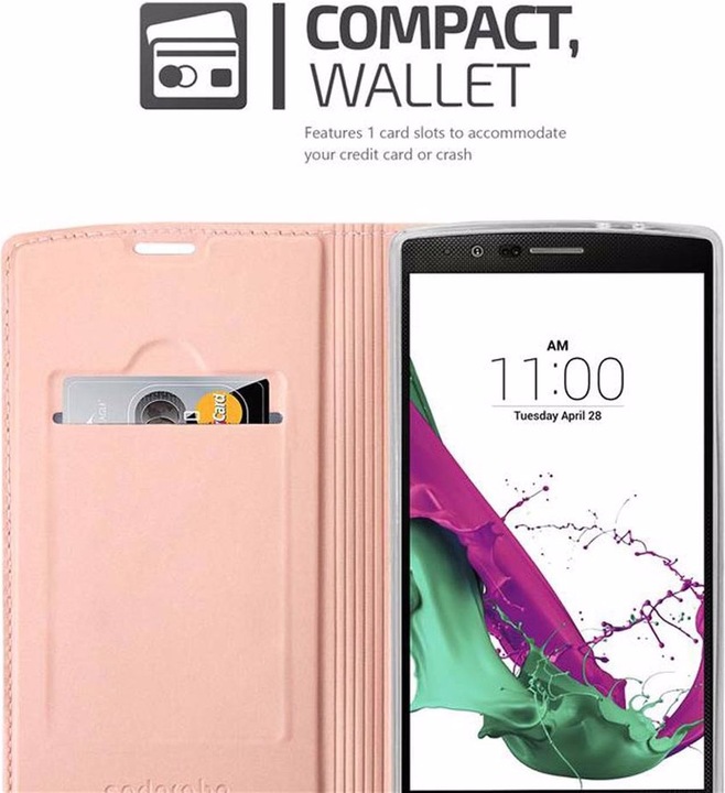 Actual product image Cadorabo Book Classy Style Cover (LG G4, Motorola Moto G4 Plus)