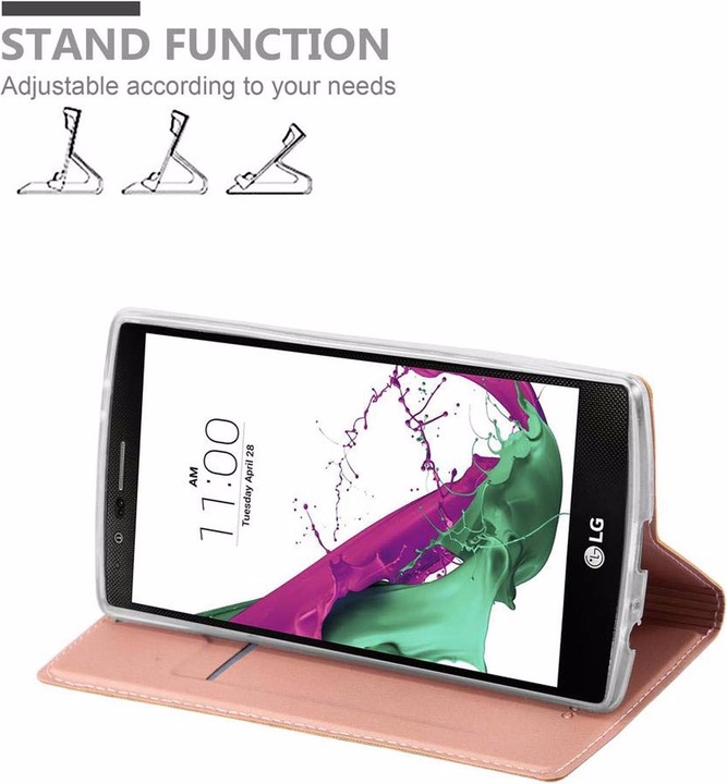 Actual product image Cadorabo Book Classy Style Cover (LG G4, Motorola Moto G4 Plus)
