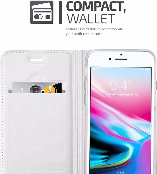 Actual product image Cadorabo Book Classy Style Cover (Apple iPhone SE (2nd Gen), Apple iPhone 7)