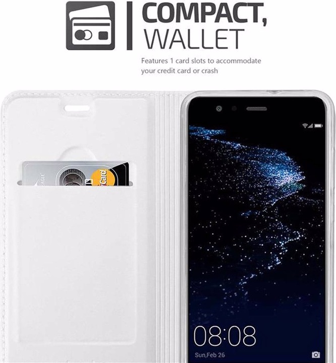 Actual product image Cadorabo Book Classy Style Cover (Huawei P10 Lite)