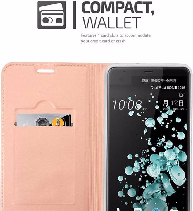 Actual product image Cadorabo Book Classy Style Cover (HTC U Ultra)