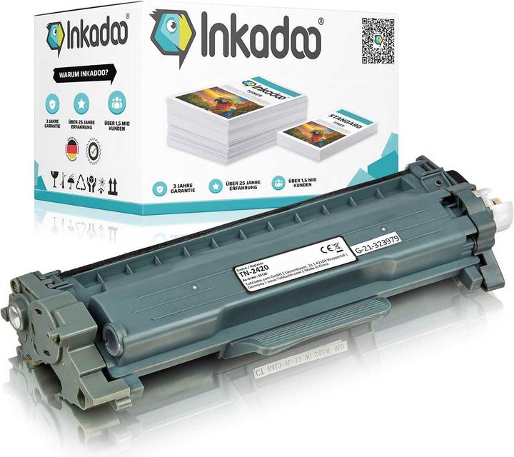 Inkadoo Kompatibel Toner für Brother TN-2410 / TN-2420 (BK)