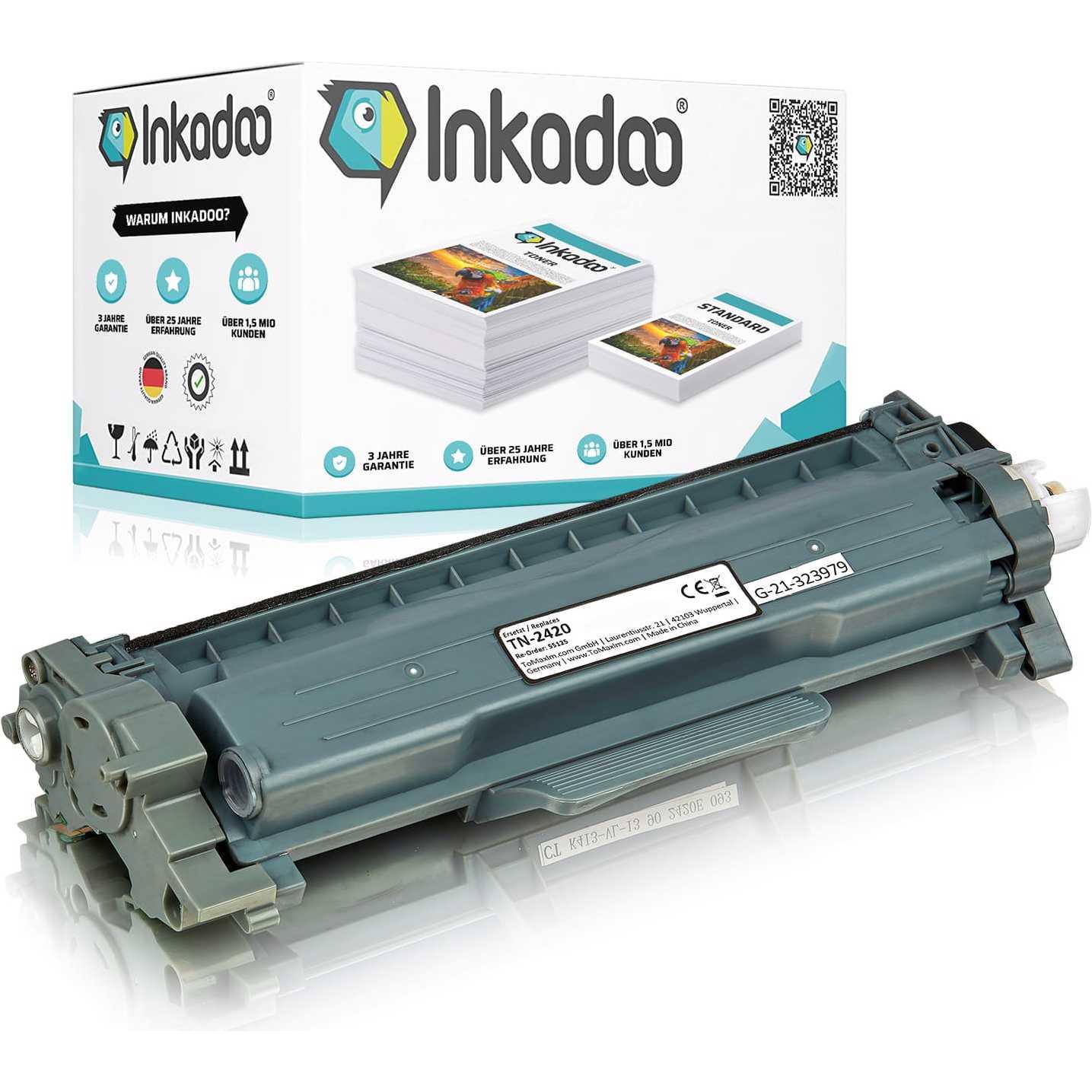 Inkadoo, Toner, Kompatibel Toner für Brother TN-2410 / TN-2420 (BK)