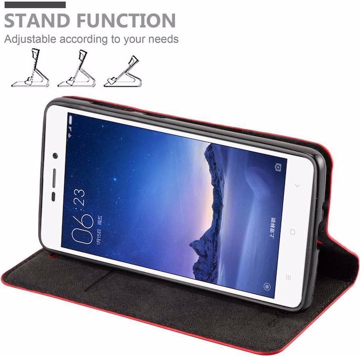 Actual product image Cadorabo Book Invisible Magnet Cover (Xiaomi Redmi 3s)