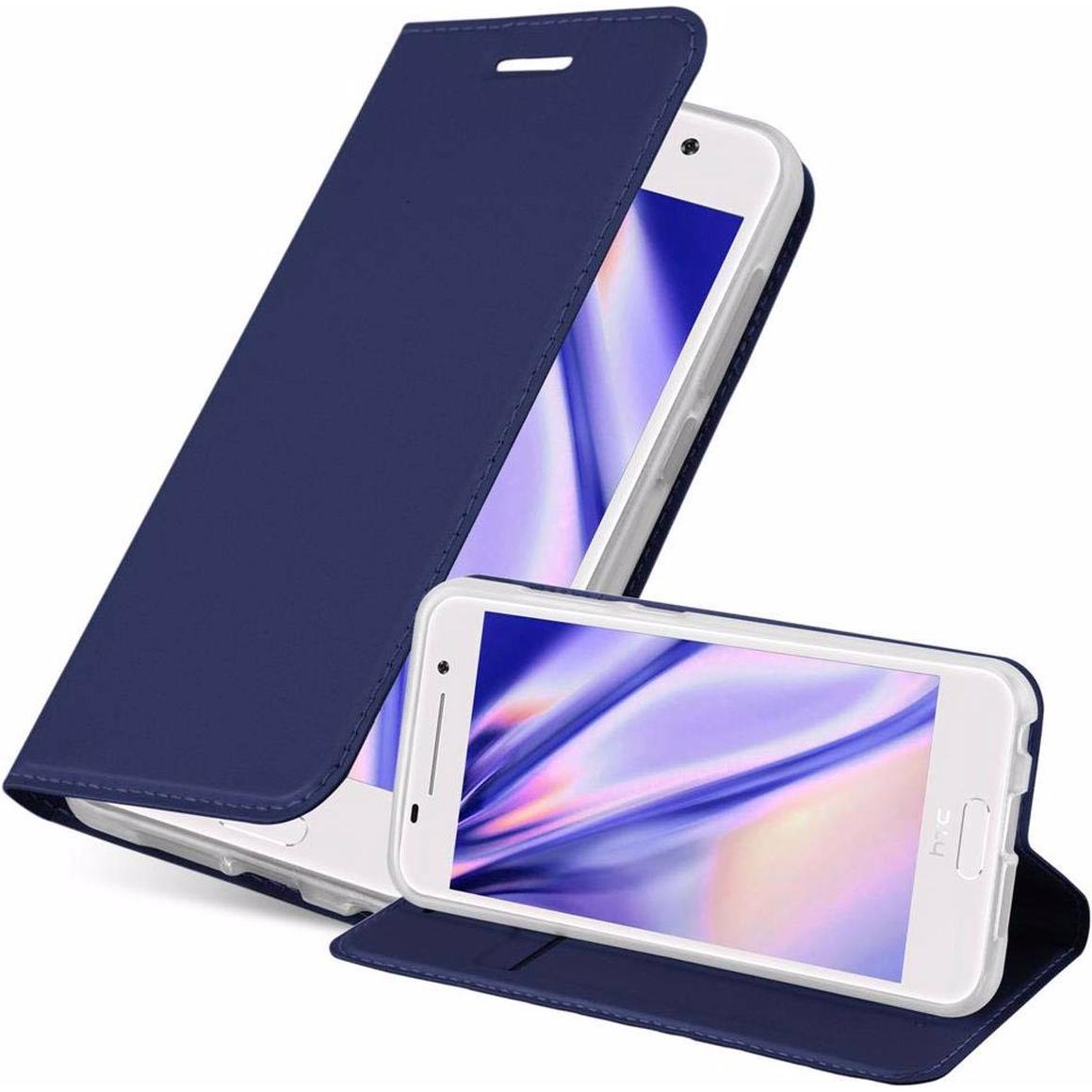 Cadorabo Book Classy Style Cover (HTC One A9), Smartphone Hülle, Blau