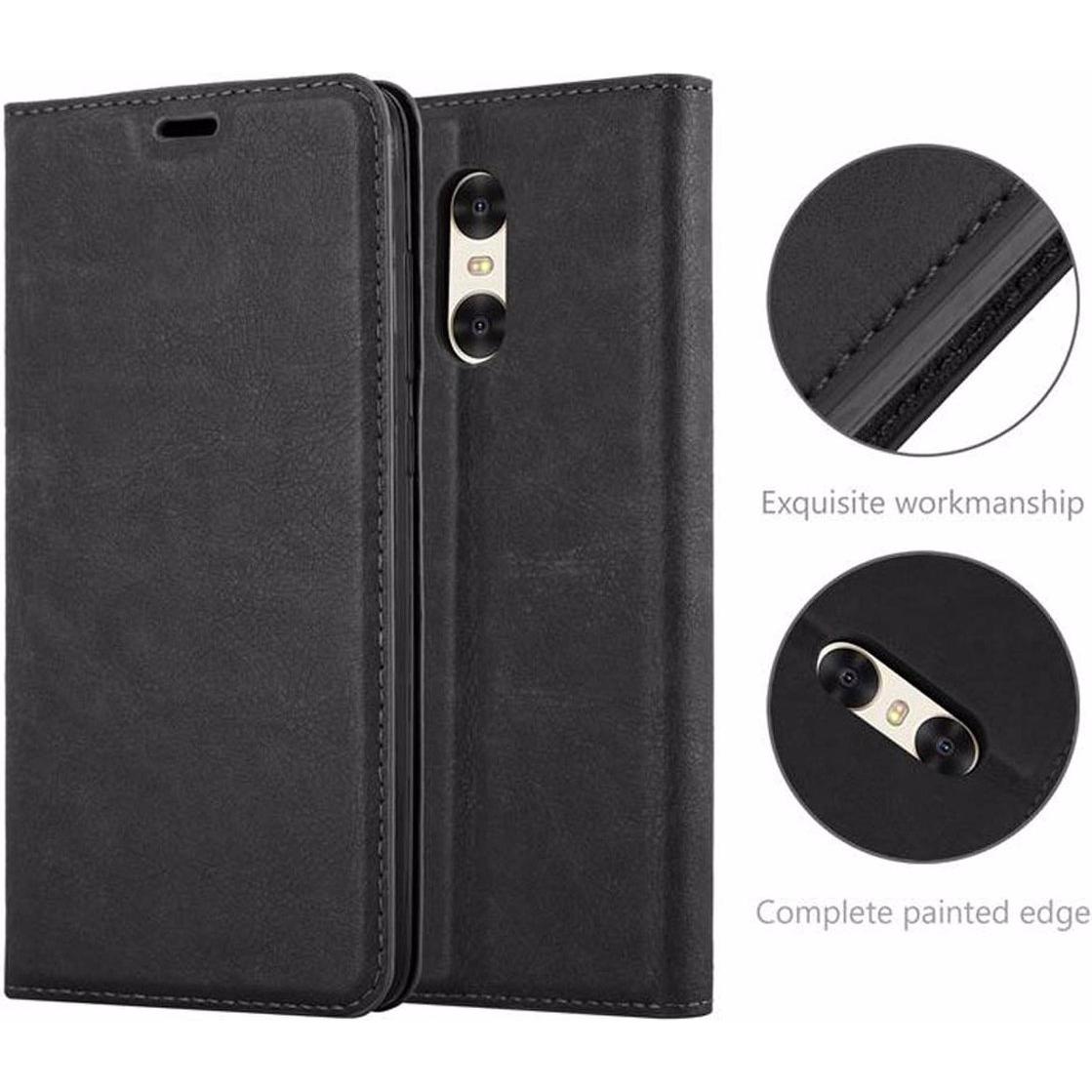 Thumbnail - Cadorabo Book Invisible Magnet Cover (Xiaomi Redmi Pro), Smartphone Hülle, Schwarz