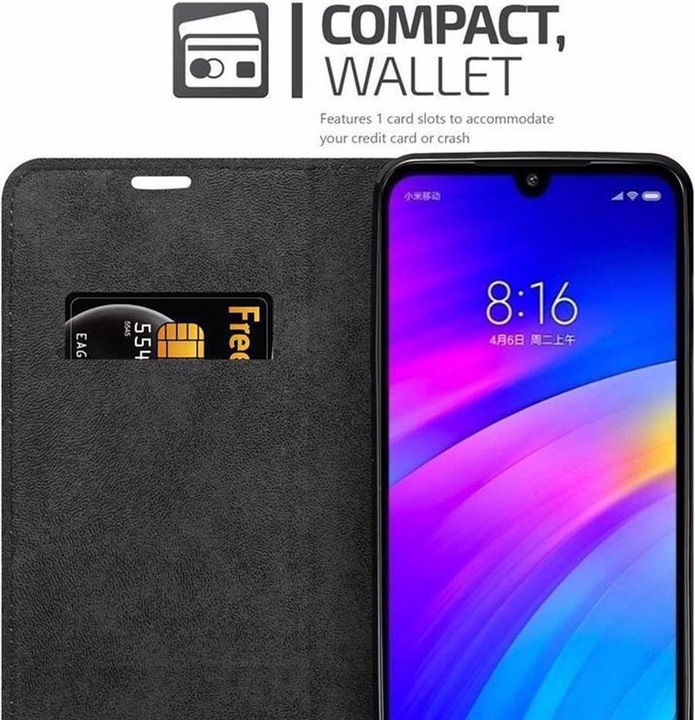 Actual product image Cadorabo Book Invisible Magnet Cover (Xiaomi Redmi 7)
