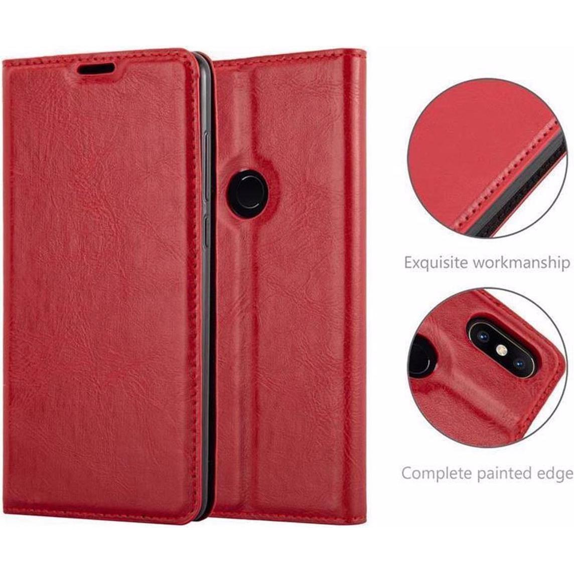 Thumbnail - Cadorabo Book Invisible Magnet Cover (Xiaomi Mi Mix 2S), Smartphone Hülle, Rot