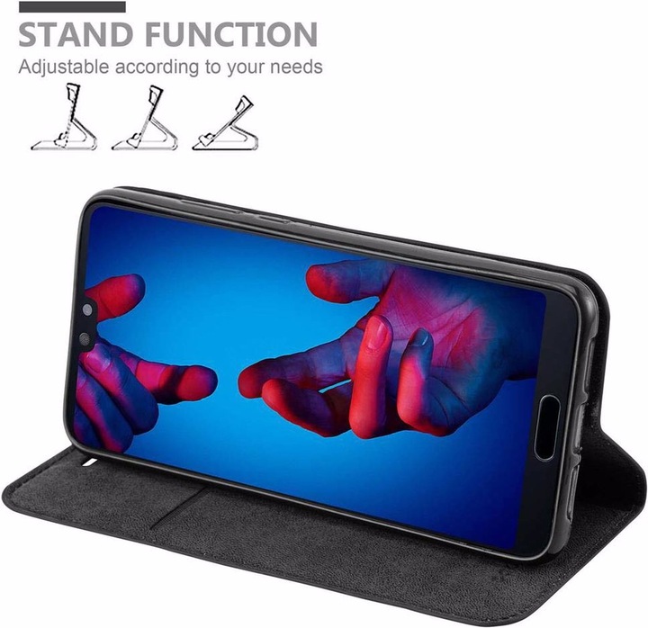 Actual product image Cadorabo Book Invisible Magnet Cover (Huawei P20)