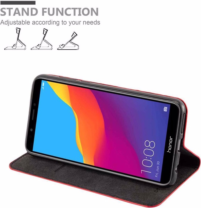 Actual product image Cadorabo Book Invisible Magnet Cover (Honor 7c)