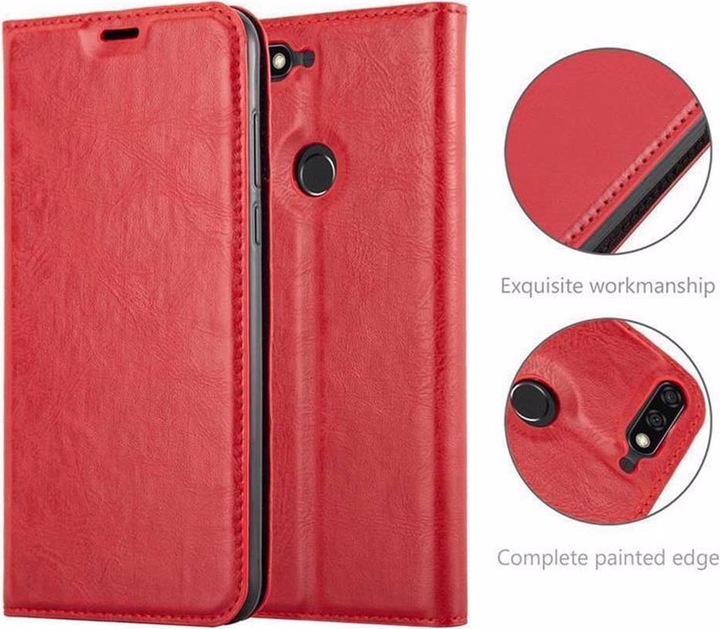 Actual product image Cadorabo Book Invisible Magnet Cover (Honor 7c)