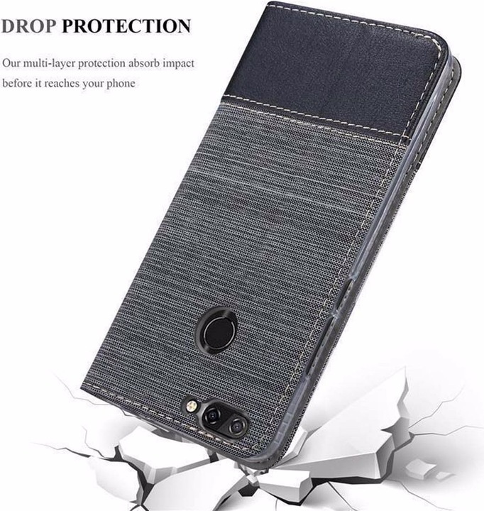 Actual product image Cadorabo Book Jeans Optics Cover (ZTE Blade V9)