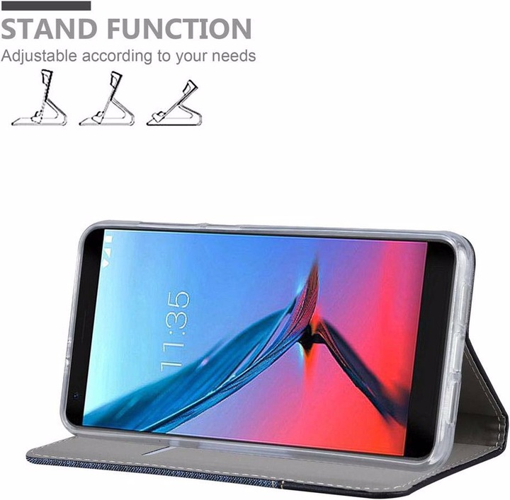 Actual product image Cadorabo Book Jeans Optics Cover (ZTE Blade V9)