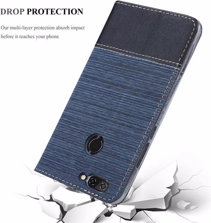 Actual product image Cadorabo Book Jeans Optics Cover (ZTE Blade V9)