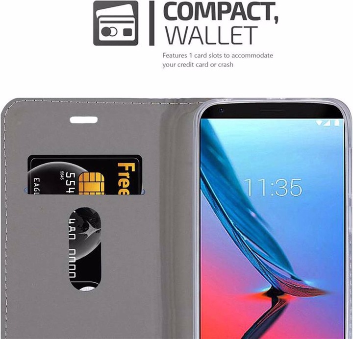 Actual product image Cadorabo Book Jeans Optics Cover (ZTE Blade V9)