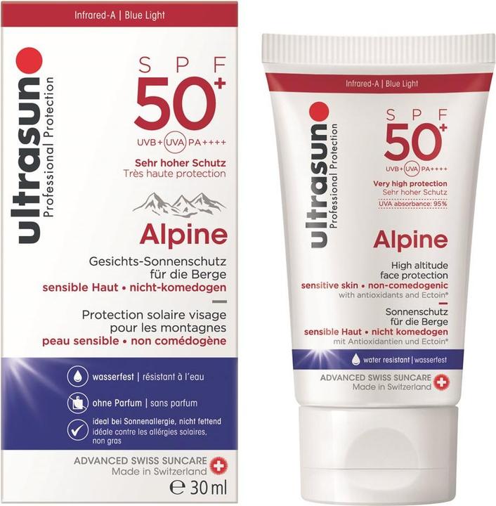 Actual product image Ultrasun Alpine (Sun cream face, SPF 50+, 30 ml, 50 g)