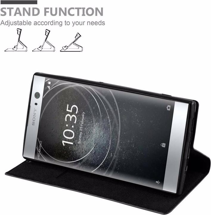 Actual product image Cadorabo Book Invisible Magnet Cover (Sony Xperia XA2)