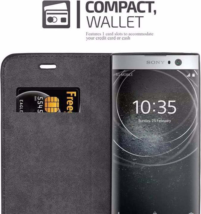 Actual product image Cadorabo Book Invisible Magnet Cover (Sony Xperia XA2)