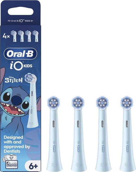 Actual product image Braun Oral-B iO Kids Disney Stitch replacement brush heads (4x)