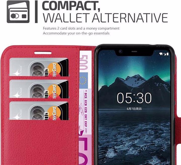 Actual product image Cadorabo Book with stand function cover (Nokia 5.1)