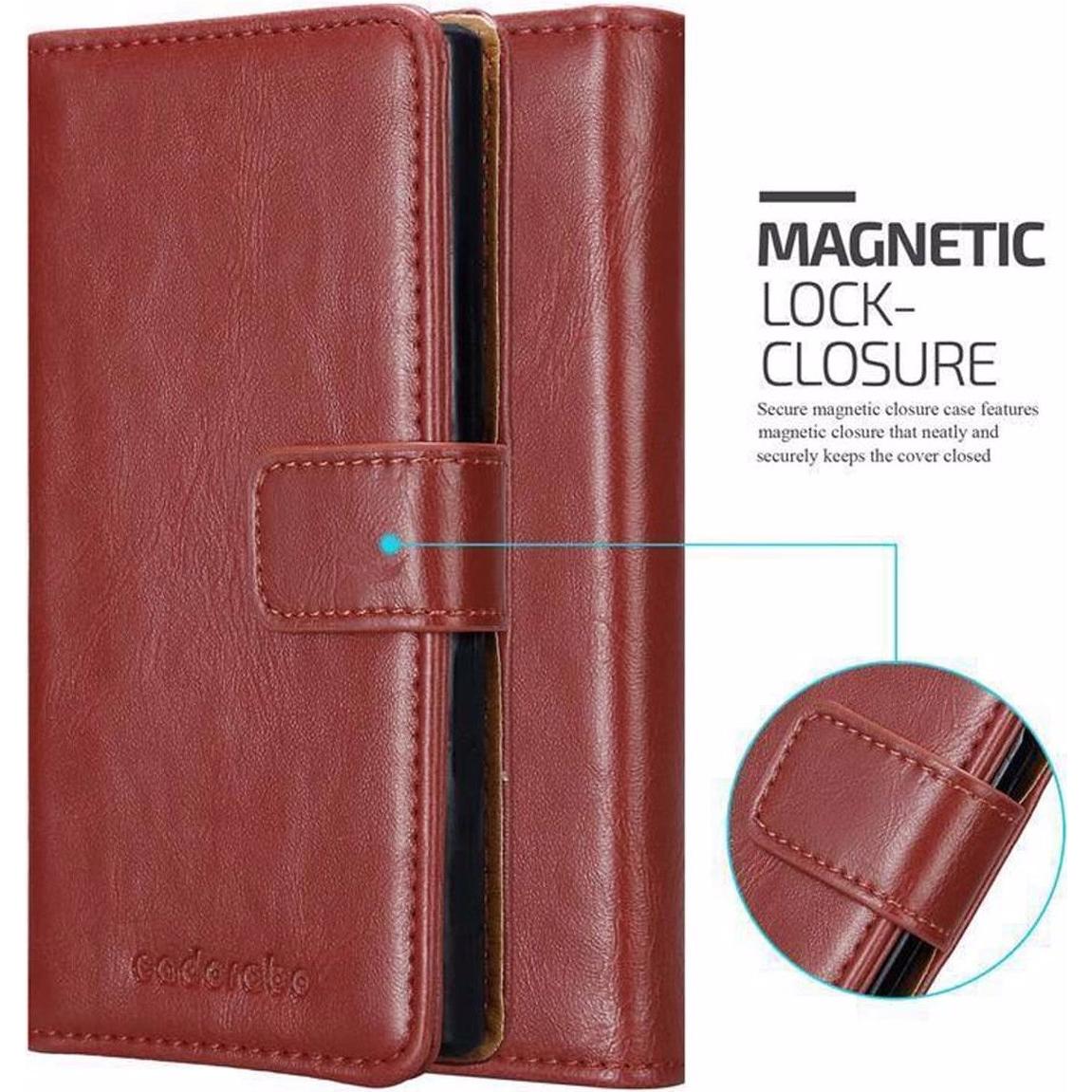 Thumbnail - Cadorabo Book Luxury Cover (Microsoft Lumia 950 XL), Smartphone Hülle, Rot