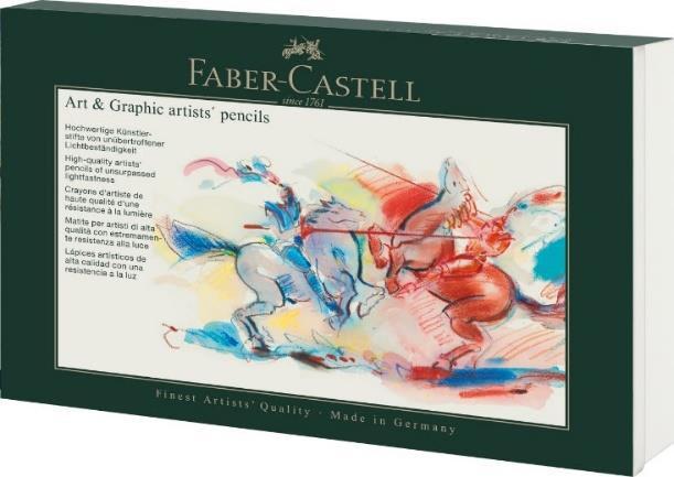 Immagine prodotto Faber-Castell Matita colorata Albrecht Dürer Scatola di metallo combinata (Multicolore, 24 x)