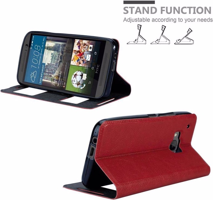Produktbild Cadorabo Book mit View Doppelfenster Cover (HTC One M9)