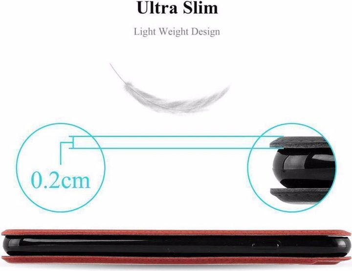 Produktbild Cadorabo Book mit View Doppelfenster Cover (HTC One M9)