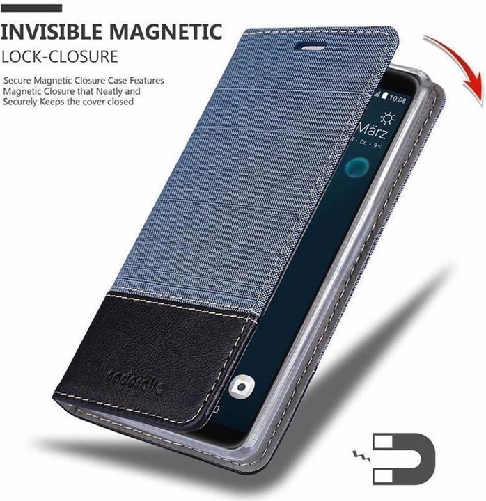 Actual product image Cadorabo Book Jeans Optics Cover (HTC Desire 12+)
