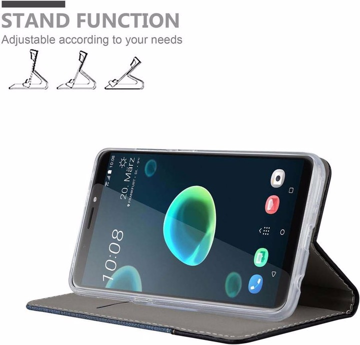 Actual product image Cadorabo Book Jeans Optics Cover (HTC Desire 12+)