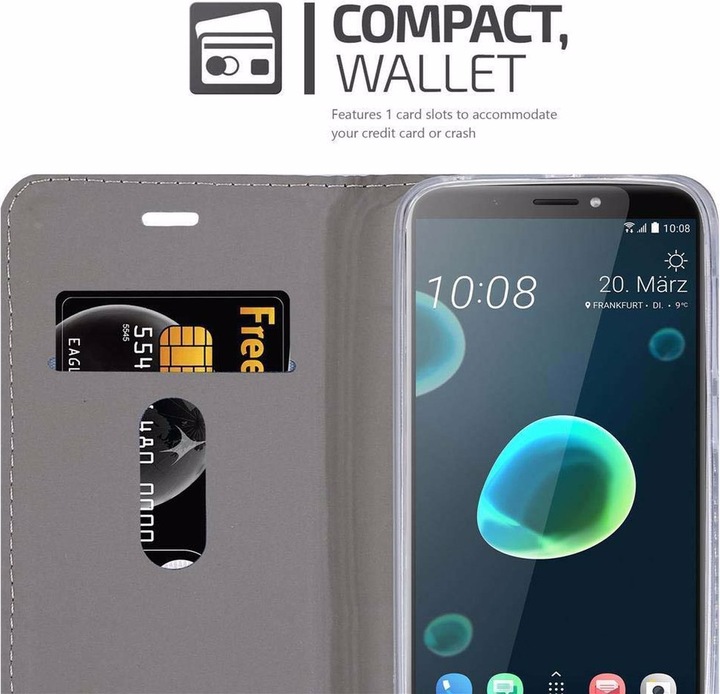 Actual product image Cadorabo Book Jeans Optics Cover (HTC Desire 12+)