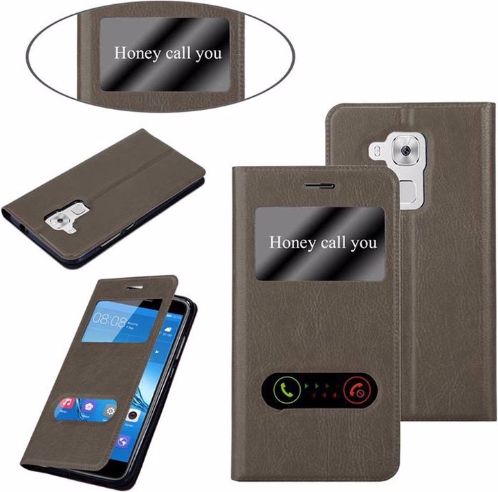 Actual product image Cadorabo Book with View double window cover (Huawei Nova Plus)