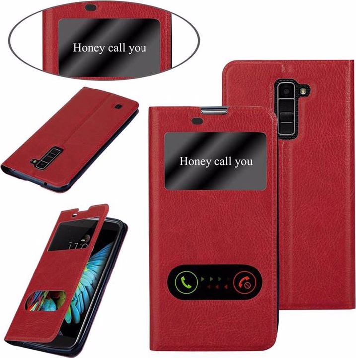 Produktbild Cadorabo Book mit View Doppelfenster Cover (LG K10)