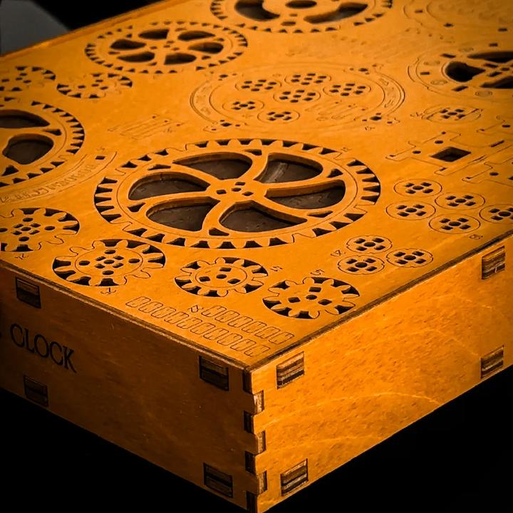 Produktbild WoodenCity WOODEN CITY 3D-Holzpuzzle - Industrielle Wanduhr im Vintage-Stil