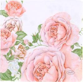 Actual product image Duni 20 SERVIETTEN 24X24 ROSE GLORY (20 x, 24 x 24 cm)