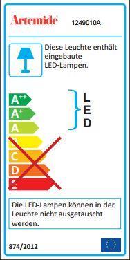 Energie-Label Artemide Pirce Micro (2680 lm)