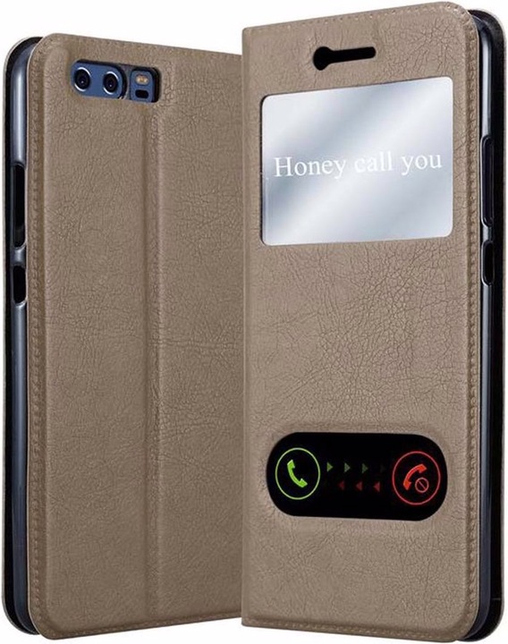Actual product image Cadorabo Book with View double window cover (Huawei P10 Plus)