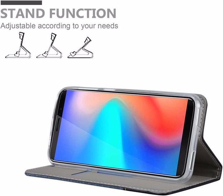 Produktbild Cadorabo Book Jeans Optik Cover (Samsung Galaxy J3 Pro)