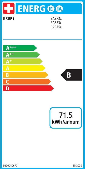 Energie-Label Krups Intuition Preference