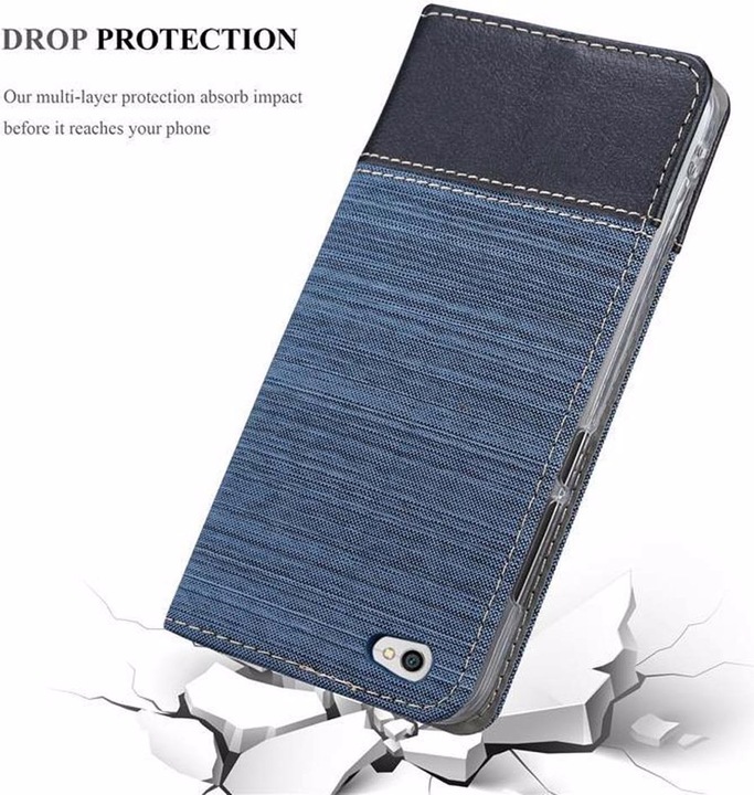 Image du produit Cadorabo Couverture look jeans Book (Xiaomi Redmi Note 5A)