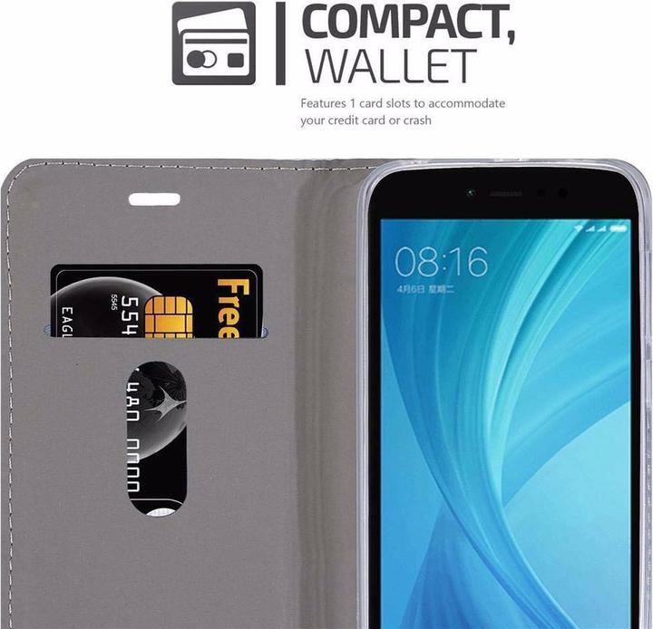 Produktbild Cadorabo Book Jeans Optik Cover (Xiaomi Redmi Note 5A)