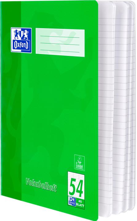 Produktbild Oxford Vokabelheft (A4, Liniert, Harter Einband)