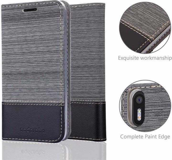 Produktbild Cadorabo Book Jeans Optik Cover (BQ Aquaris X5)