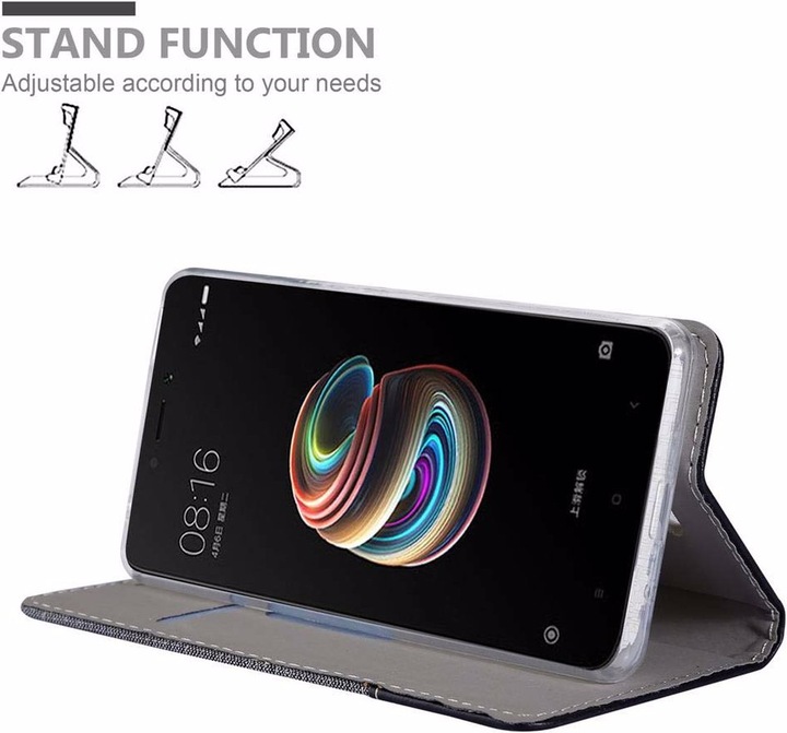 Produktbild Cadorabo Book Jeans Optik Cover (Xiaomi Redmi 5A)