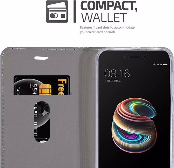Produktbild Cadorabo Book Jeans Optik Cover (Xiaomi Redmi 5A)